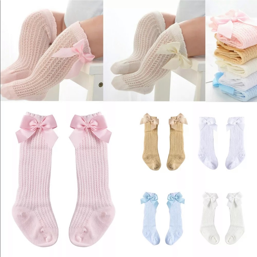 NWT  Girls Knee High Long Socks Multiple Colors